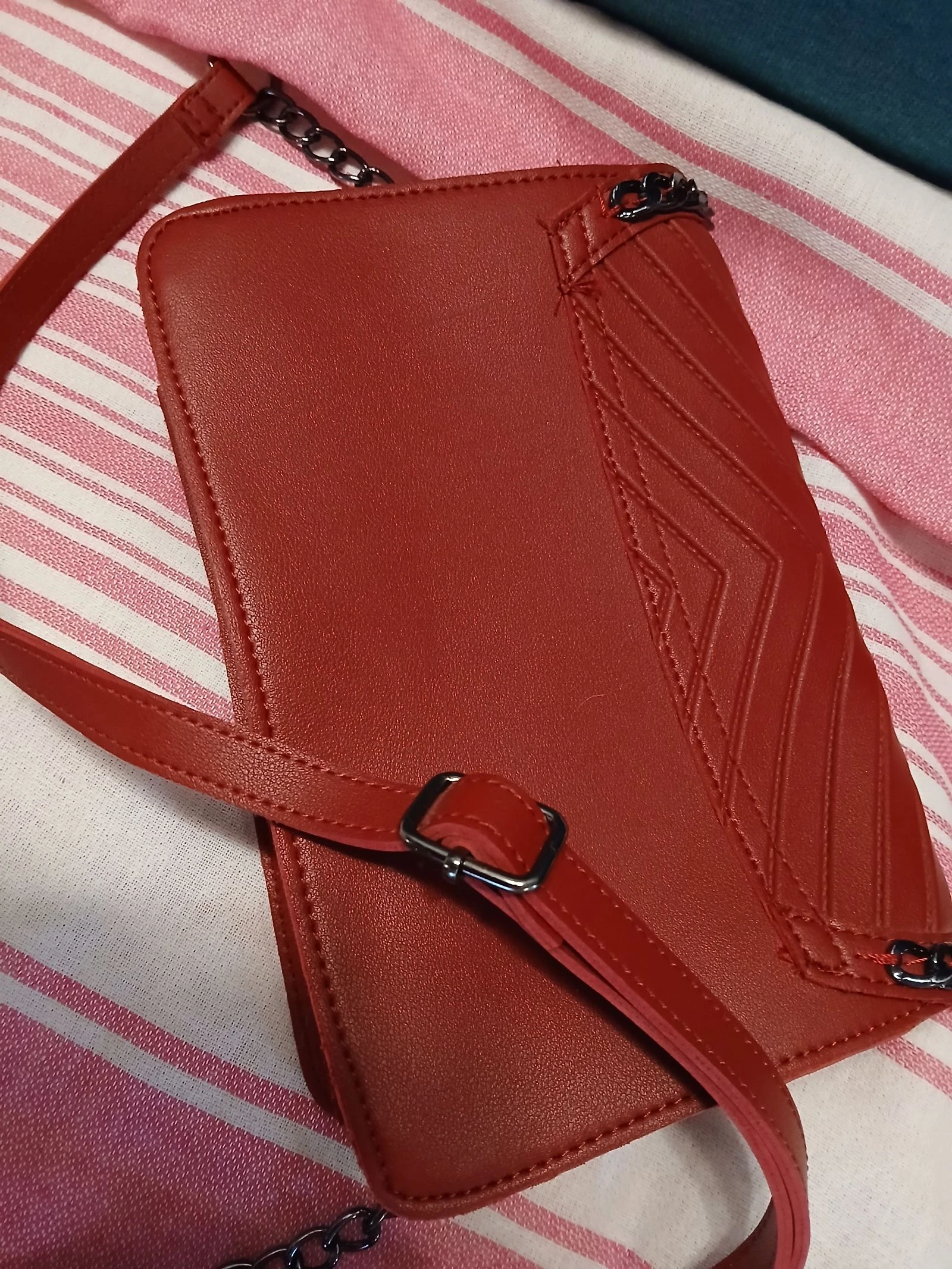 Bolso rojo burdeos chic – photo 7